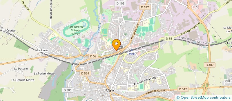 localisation de l'entreprise MALRIC DISTRIBUTION à VIRE-NORMANDIE
