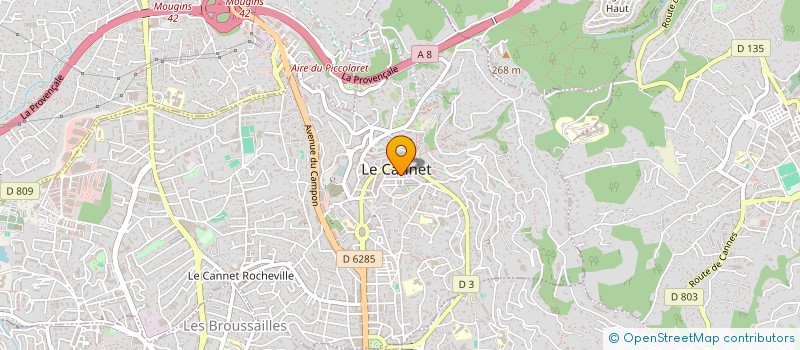 localisation de l'entreprise MALRO à LE CANNET