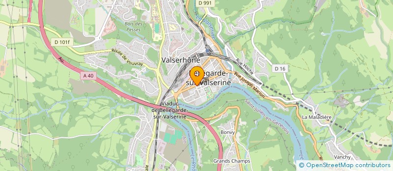 localisation de l'entreprise MALRO à VALSERHONE