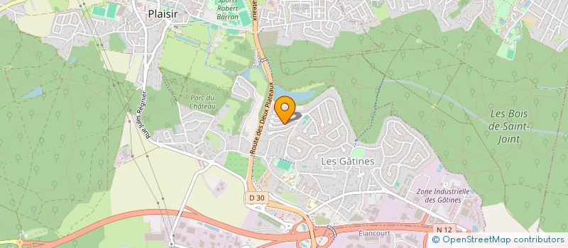 localisation de l'entreprise MALU-IMMO  PLAISIR