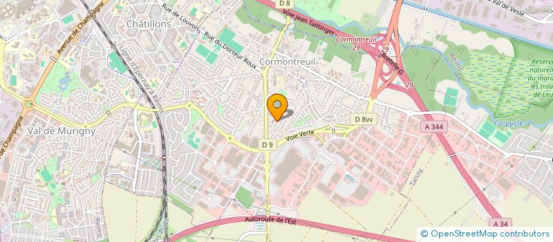 localisation de l'entreprise MALU M  CORMONTREUIL