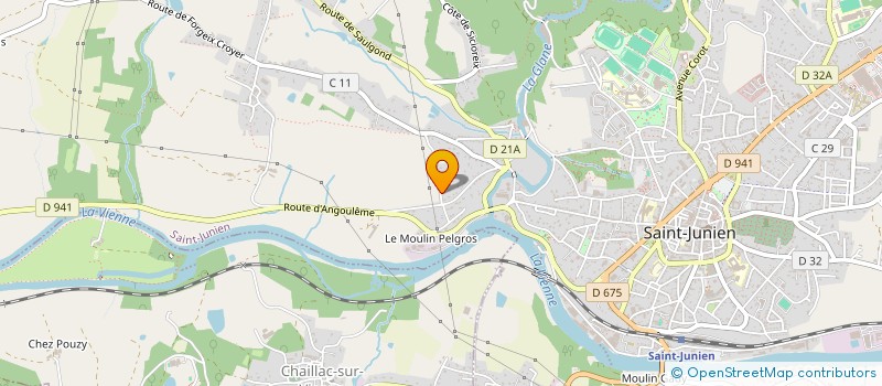 localisation de l'entreprise MALUBE à SAINT JUNIEN