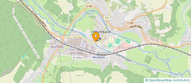 localisation de l'entreprise MALUBE  MONTBARD