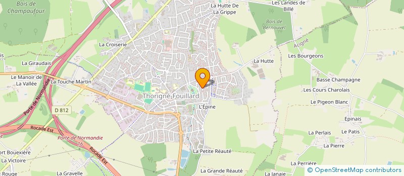 localisation de l'entreprise MALUCE  THORIGNE-FOUILLARD