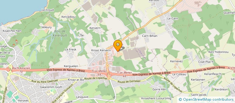 localisation de l'entreprise MALUGO à PLOUGASTEL-DAOULAS