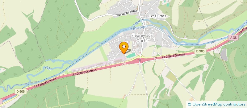 localisation de l'entreprise MALUNO  FLEUREY-SUR-OUCHE