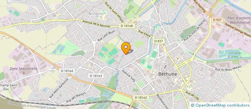 localisation de l'entreprise MALUNO  BETHUNE