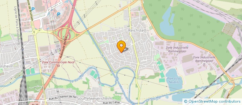 localisation de l'entreprise MALURBAN  REICHSTETT