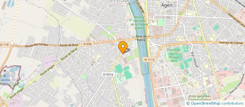 localisation de l'entreprise MALUS  LE PASSAGE