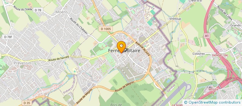 localisation de l'entreprise MALVAROSA à FERNEY-VOLTAIRE