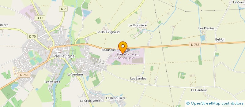 localisation de l'entreprise MALVAUX MANUFACTURES  VIEILLEVIGNE