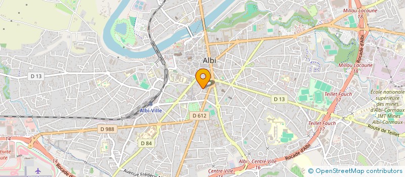 localisation de l'entreprise MALVY D ET BRUERE C à ALBI