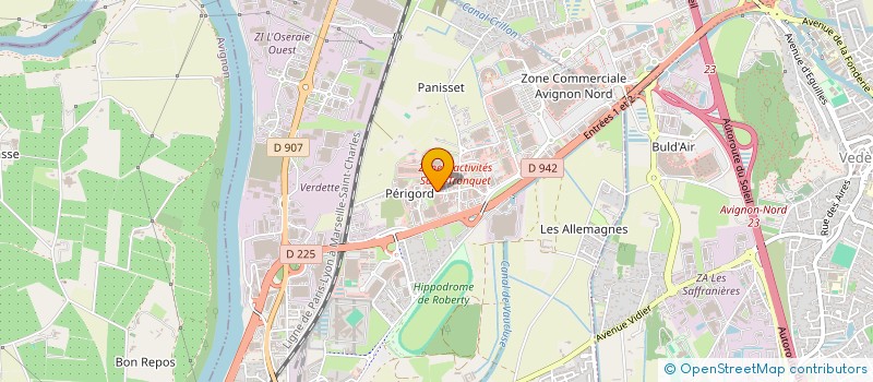 localisation de l'entreprise MALY  LE PONTET