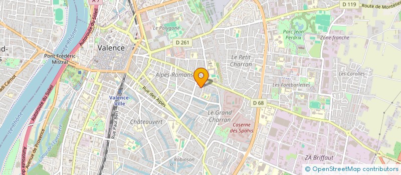 localisation de l'entreprise MALY  VALENCE