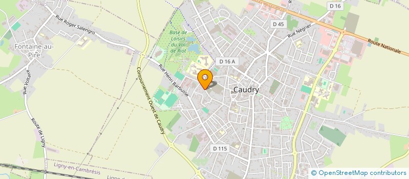localisation de l'entreprise MALY JMR  CAUDRY