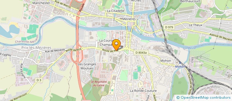 localisation de l'entreprise MALYBLUE à CHARLEVILLE-MEZIERES