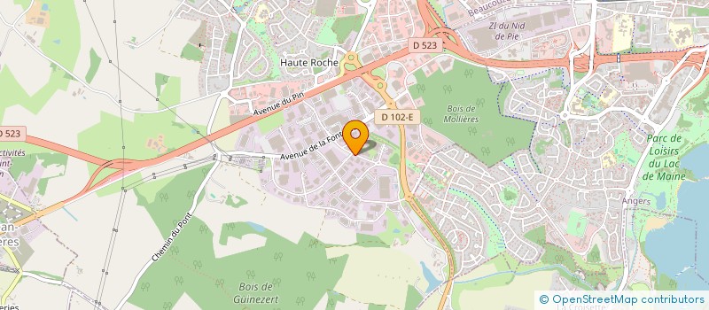 localisation de l'entreprise MALYNE IMMO à ANGERS