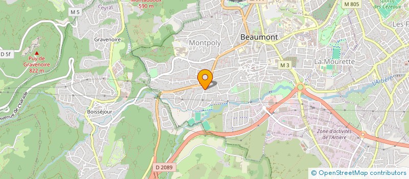 localisation de l'entreprise MALYS  BEAUMONT