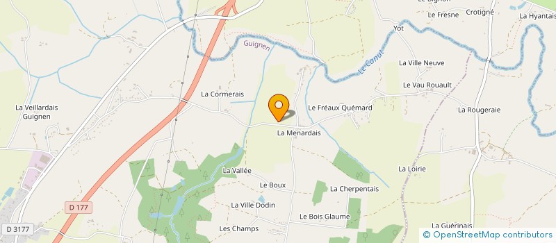 localisation de l'entreprise MALZENN 35  GUIGNEN