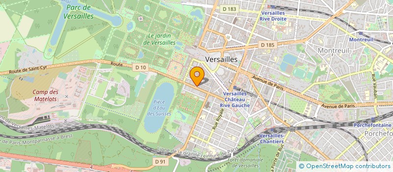 localisation de l'entreprise MAM à VERSAILLES