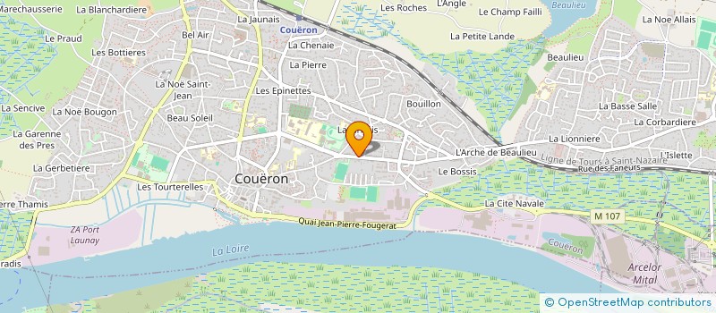 localisation de l'entreprise MAM à COUERON
