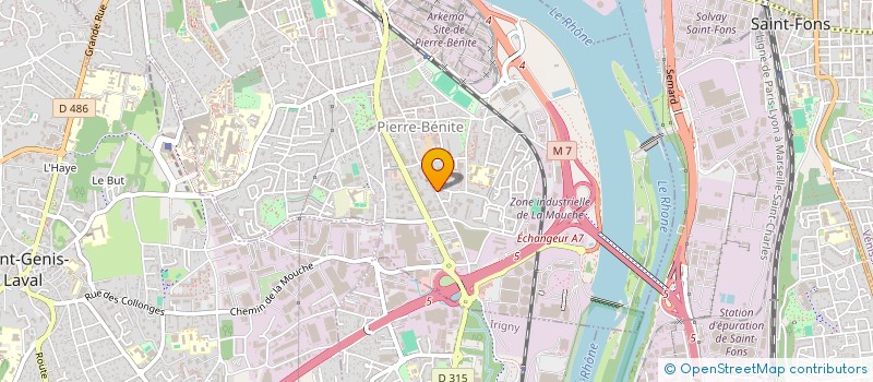 localisation de l'entreprise MAM  OULLINS-PIERRE-BENITE