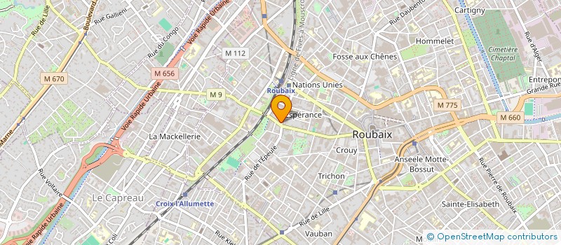 localisation de l'entreprise MAM  ROUBAIX