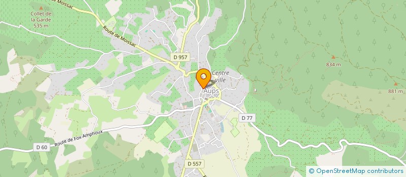 localisation de l'entreprise MAM à BAUDINARD-SUR-VERDON
