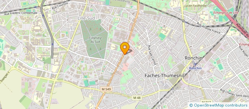 localisation de l'entreprise MAM  FACHES-THUMESNIL