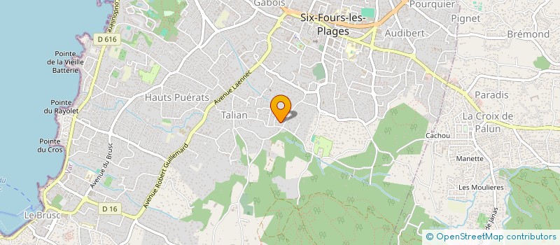 localisation de l'entreprise MAM à SIX-FOURS-LES-PLAGES
