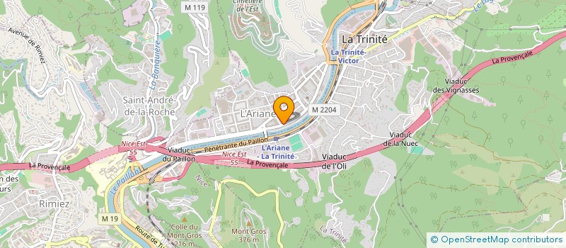 localisation de l'entreprise MAM à NICE