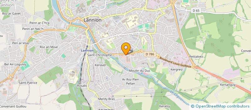 localisation de l'entreprise MAM à LANNION