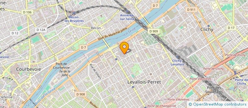 localisation de l'entreprise MAM à LEVALLOIS-PERRET