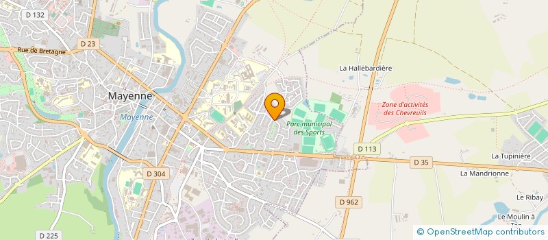 localisation de l'entreprise MAM A GRIBOUILLE  MAYENNE