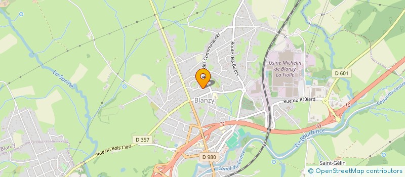 localisation de l'entreprise MAM'ACADABRA  BLANZY