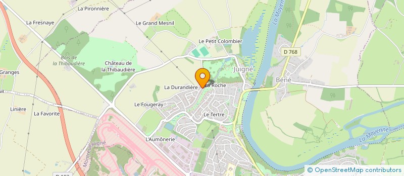 localisation de l'entreprise MAM'AISON BLEUE  MONTREUIL-JUIGNE