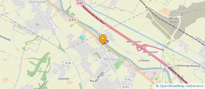 localisation de l'entreprise MAM'AISON DU BONHEUR à MONTGISCARD