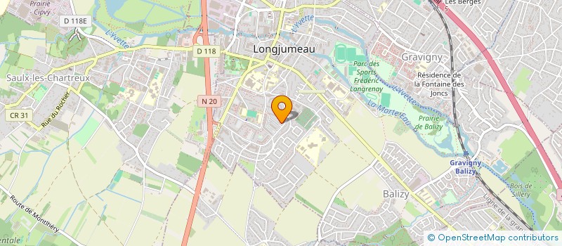 localisation de l'entreprise MAM ARC EN CIEL ET DOUDOU à LONGJUMEAU