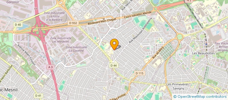 localisation de l'entreprise MAM ASCENSEURS à AULNAY-SOUS-BOIS