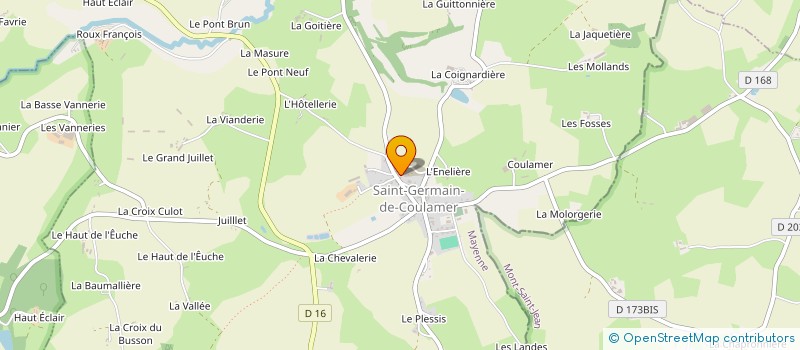 localisation de l'entreprise MAM AU JARDIN DE GERMAIN  SAINT-GERMAIN-DE-COULAMER