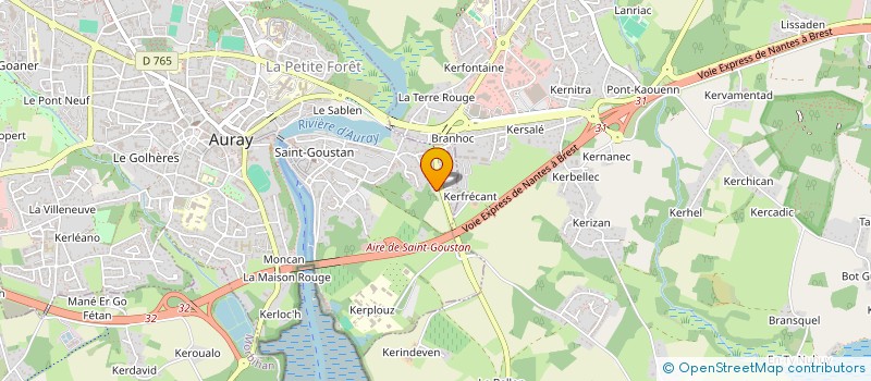 localisation de l'entreprise MAM AU'REVE D'ENFANT à AURAY