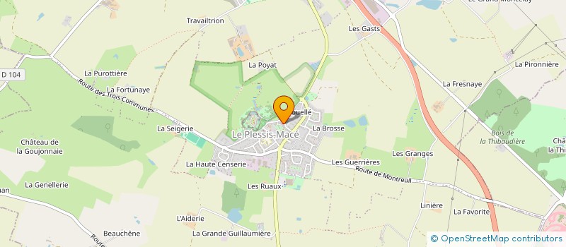 localisation de l'entreprise MAM COCON ET PAPILLON à LONGUENEE-EN-ANJOU