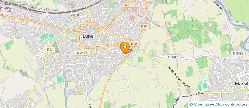 localisation de l'entreprise MAM CONSTRUTION  LUNEL