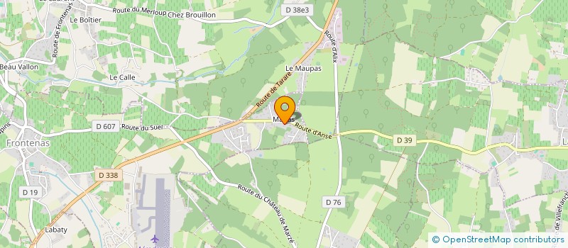 localisation de l'entreprise MAM DES BOUTS'CHOUX  FRONTENAS