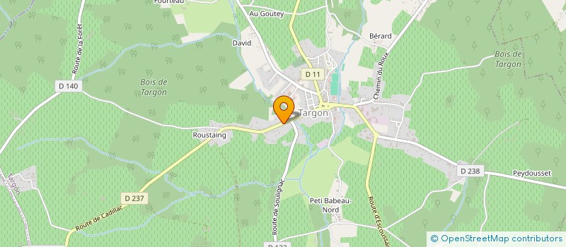 localisation de l'entreprise MAM DES DEUX FEES  TARGON