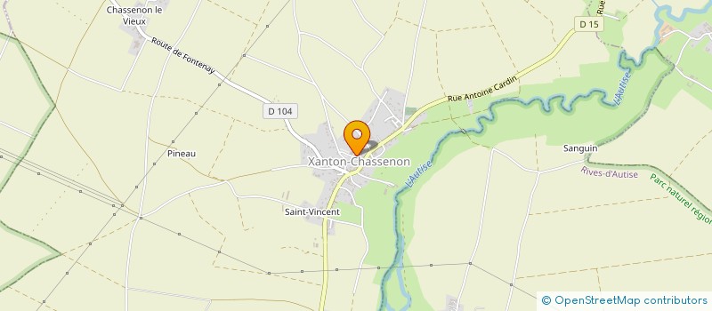 localisation de l'entreprise MAM DES FRIPOUILLES  XANTON-CHASSENON