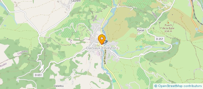 localisation de l'entreprise MAM DES P'TITS NAINS  CLAIRVAUX-D'AVEYRON