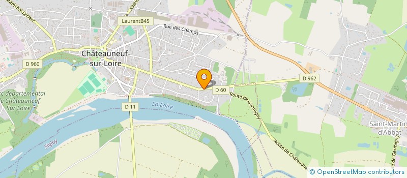 localisation de l'entreprise MAM DES PETITS MARINIERS à CHATEAUNEUF-SUR-LOIRE