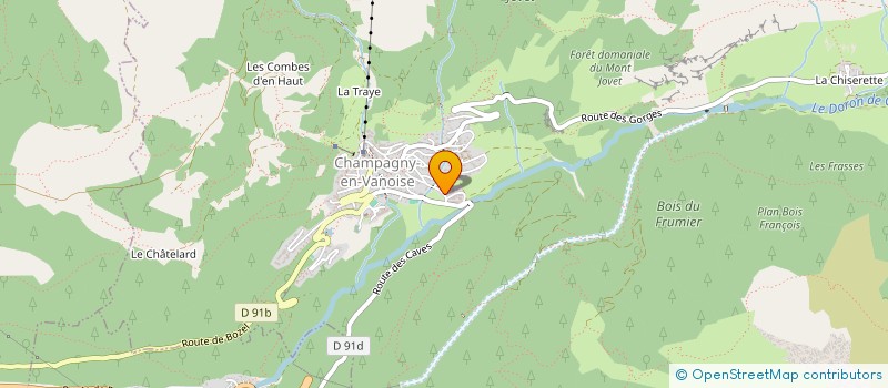 localisation de l'entreprise MAM DES RAZMOKETS MAISON D'ASSISTANTE MATERNELLE  CHAMPAGNY-EN-VANOISE