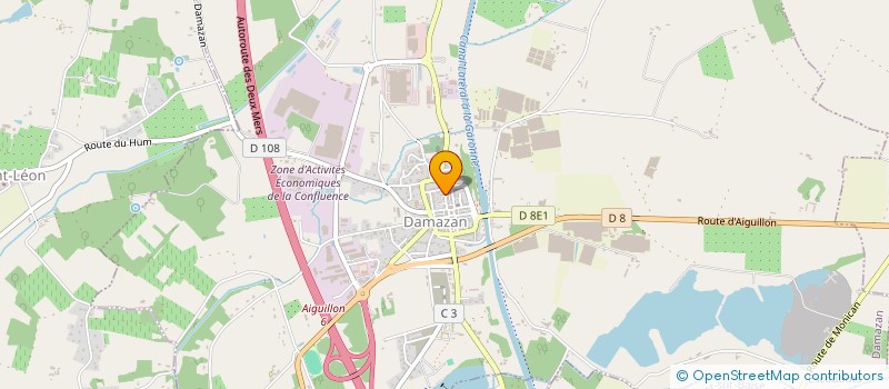 localisation de l'entreprise MAM'ENCHANTEE  DAMAZAN